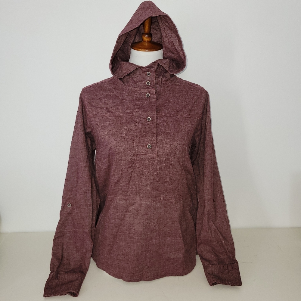 Prana women's quarter button top